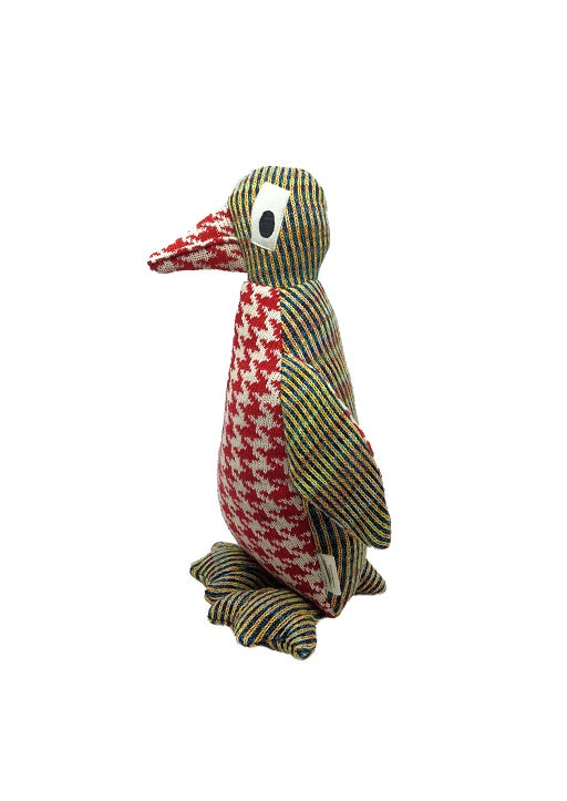 Pinguin "Kowalski", bunt, 100 % Baumwollstrickstoff, 31x22 cm