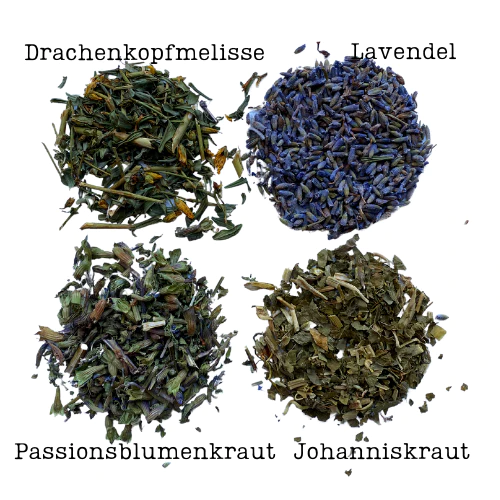 vier kraeuter fuer tee