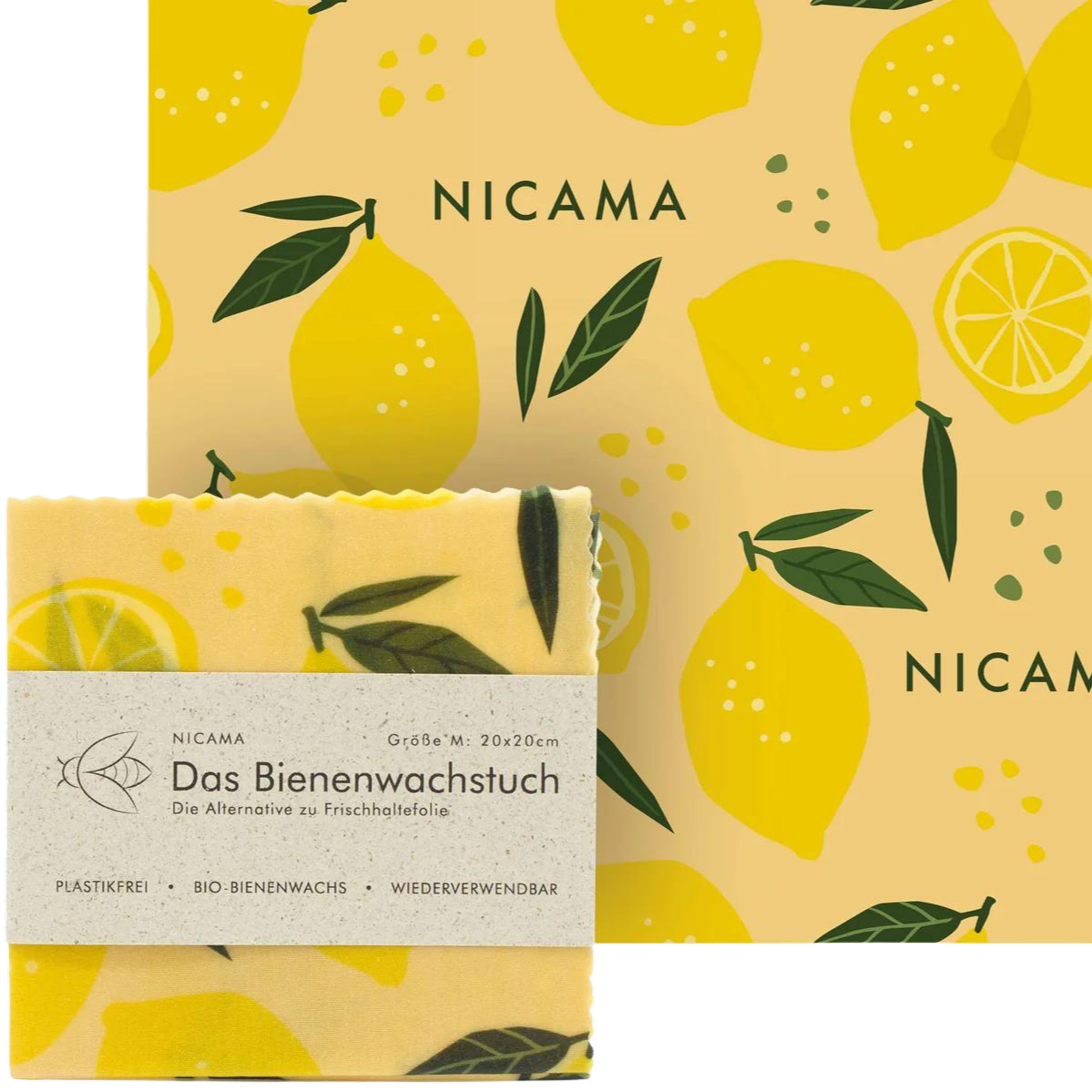 Bienenwachstuch mit Zitronen