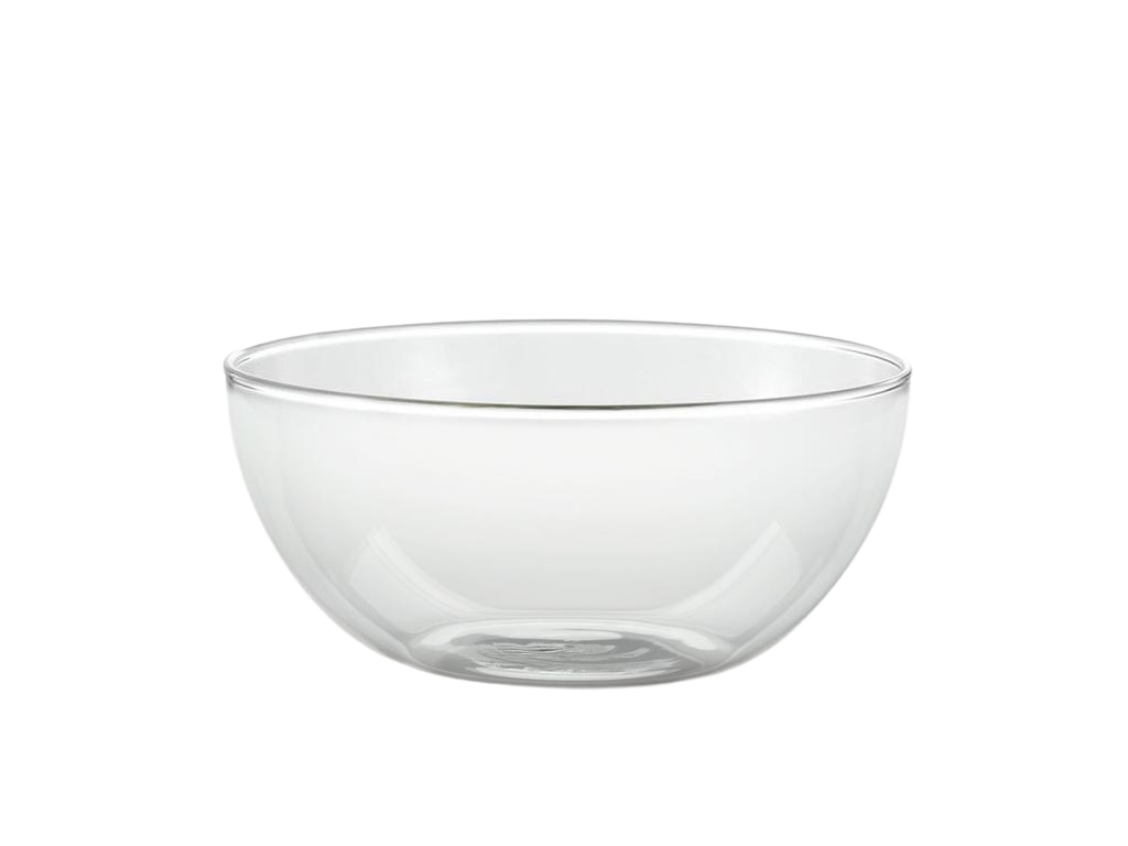 leere glasschüssel