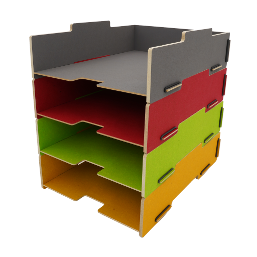 nordic-soul rostock nuetzliches ablage schreibtich briefablage bunt aus holz von werkhaus