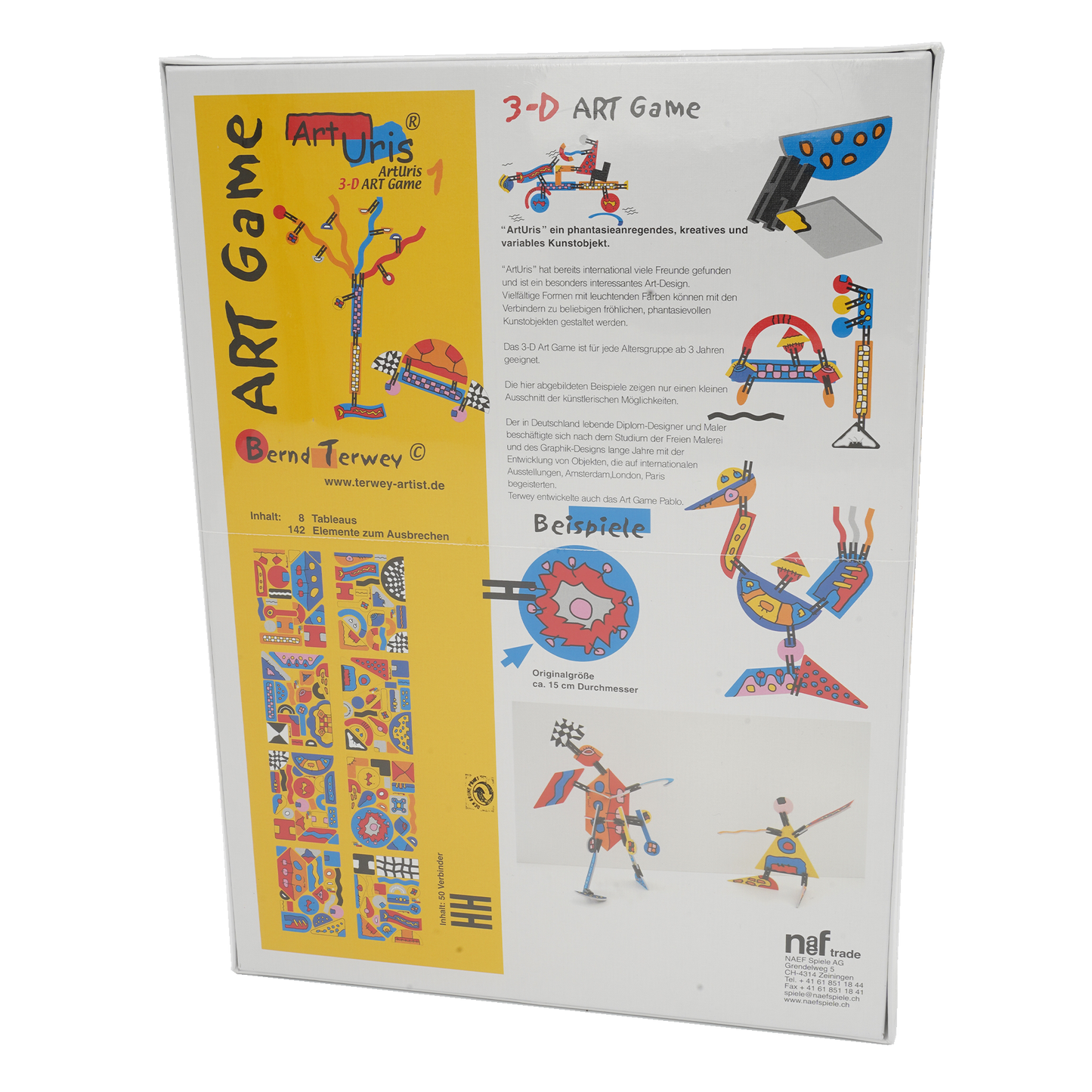 Steckspiel Art Uris bunt, Hartkarton, 37x27x6 cm
