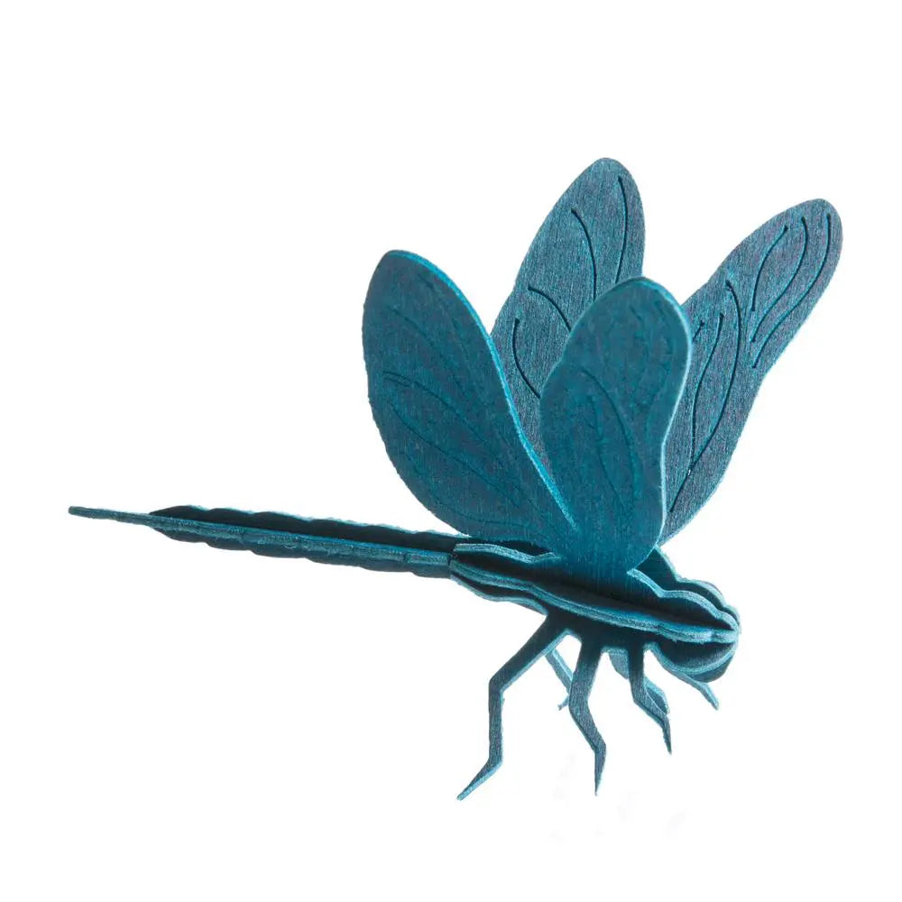 bastelset libelle blau aus holz