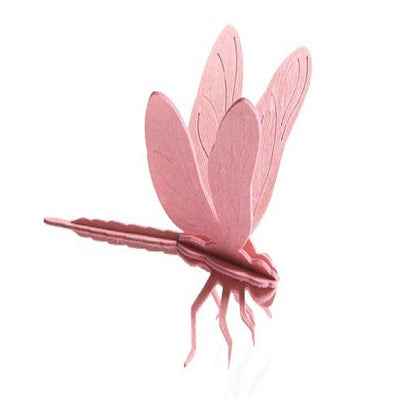 bastelset libelle rosa aus holz