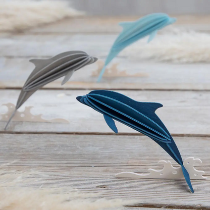 Bastelset 3D Aufsteller Delfin