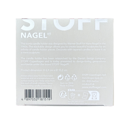 STOFF Nagel Kerzenhalter Chrome
