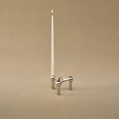 STOFF Nagel Kerzenhalter Chrome
