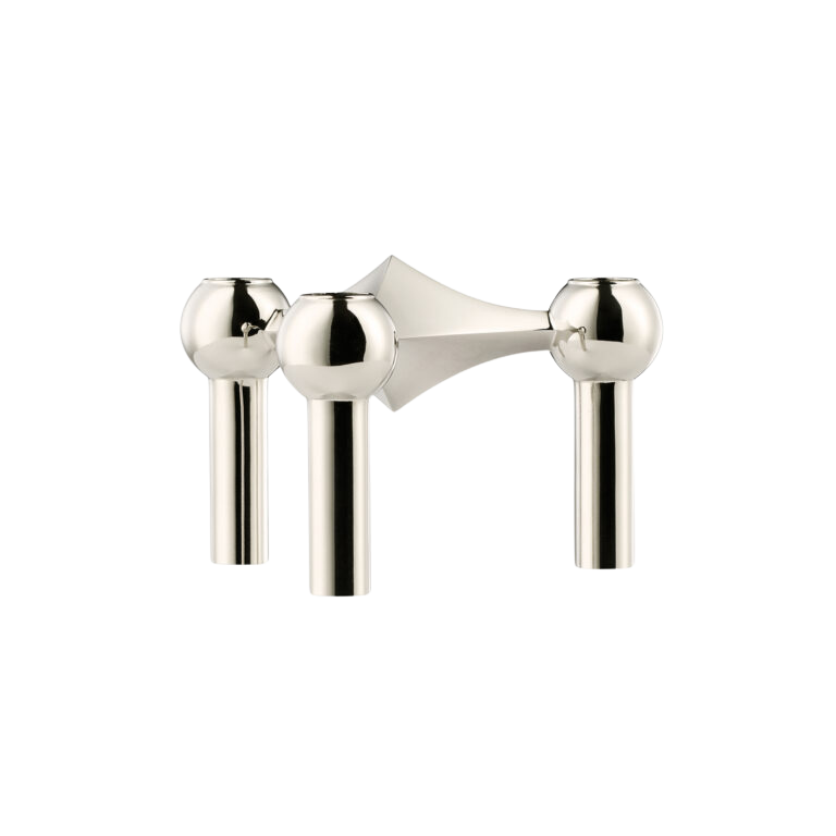 STOFF Nagel Kerzenhalter Chrome