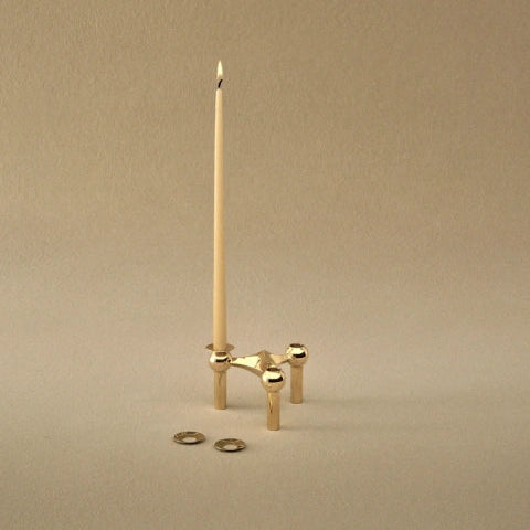STOFF Nagel Kerzenhalter Gold