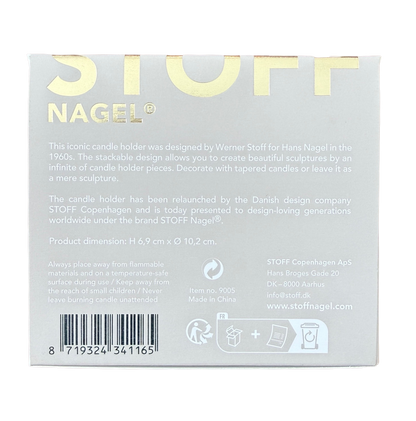STOFF Nagel Kerzenhalter Gold