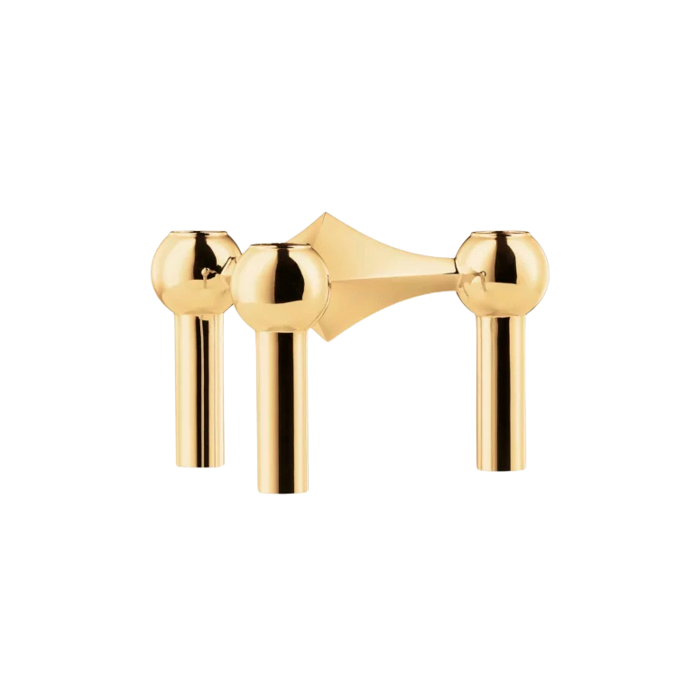 STOFF Nagel Kerzenhalter Gold