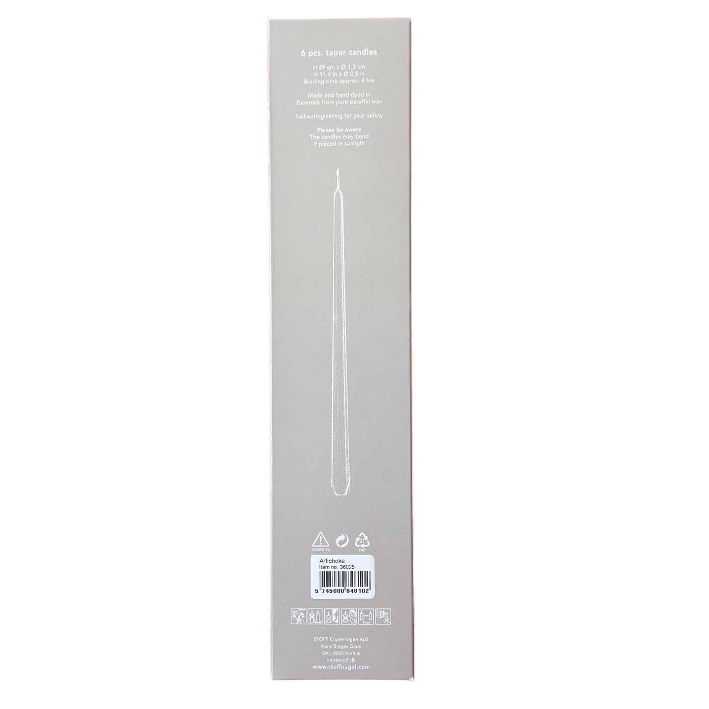 STOFF Nagel Stabkerzen artichoke