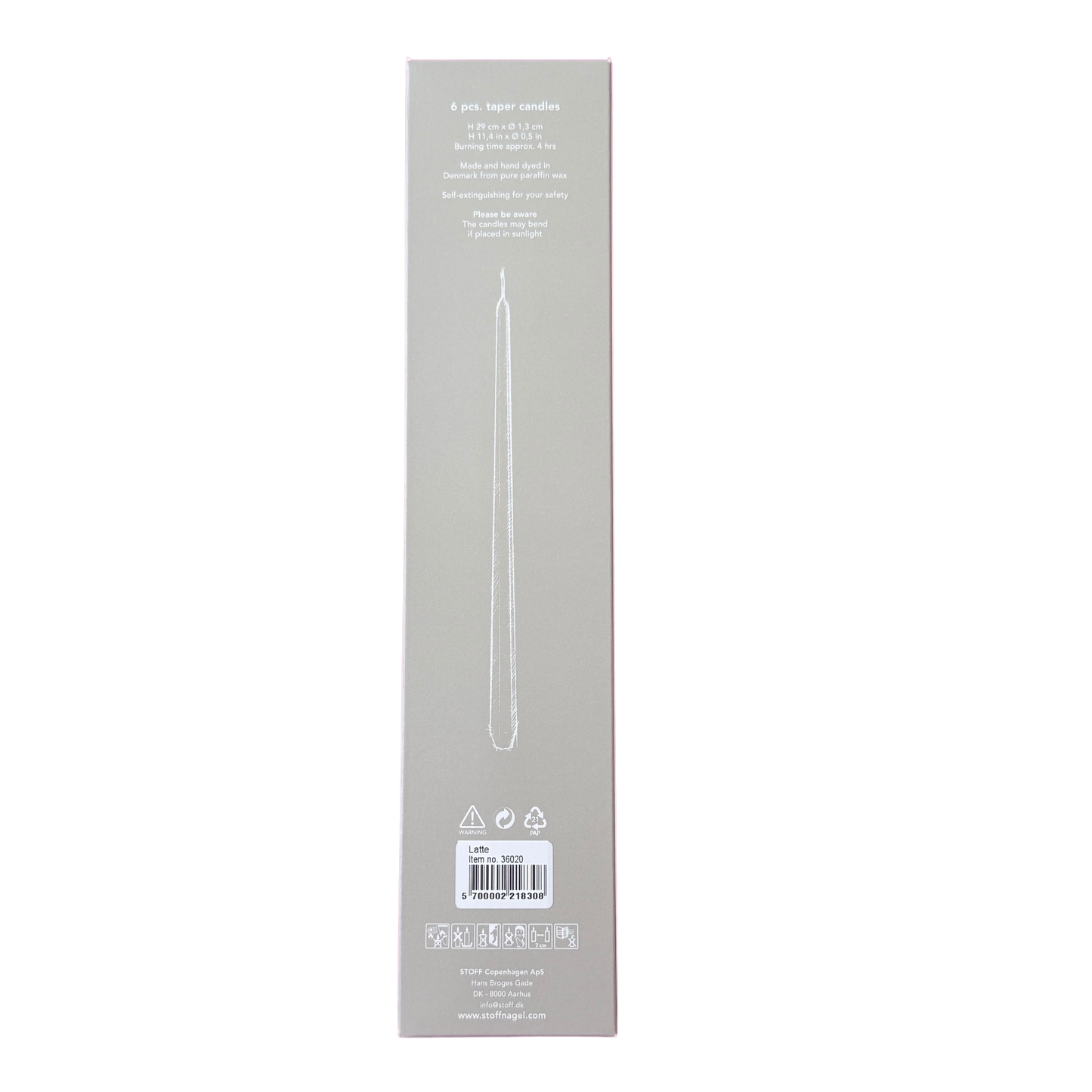 STOFF Nagel Stabkerzen latte
