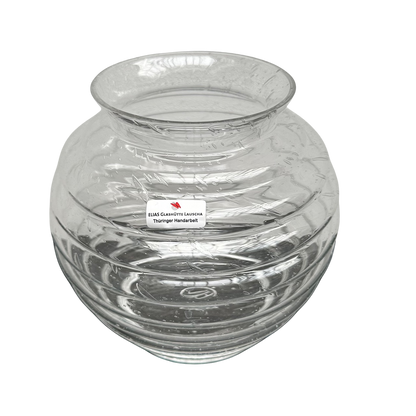 bauchige vase altglas mundgeblasen 