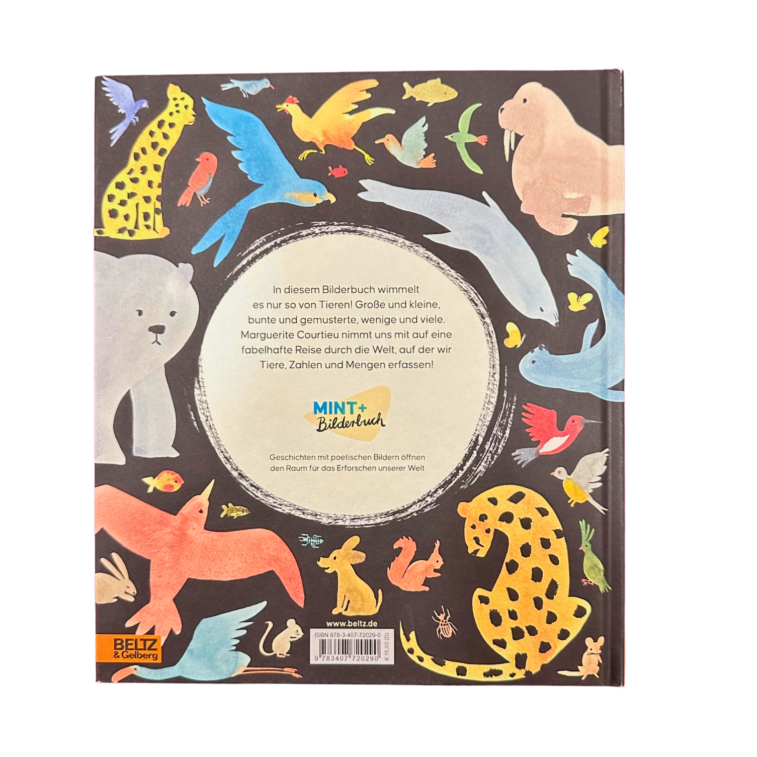Ein Kinderbuch über Zahlen, Tiere und Mengen. 