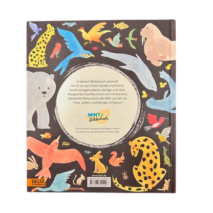 Ein Kinderbuch über Zahlen, Tiere und Mengen. 
