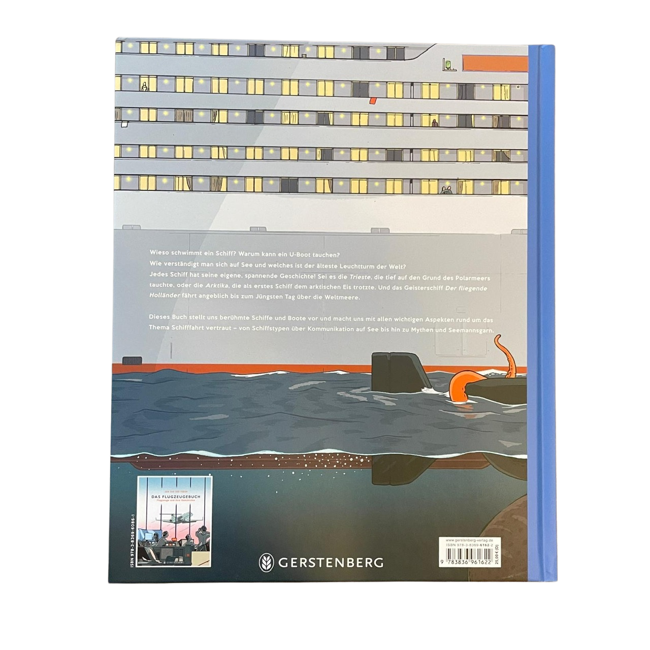 Ein großes Passagierschiff auf See.