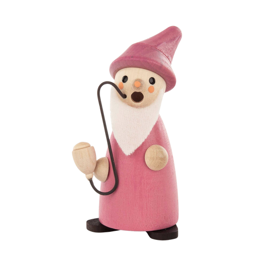 Kleiner Räuchermann in berry mit Pfeife.