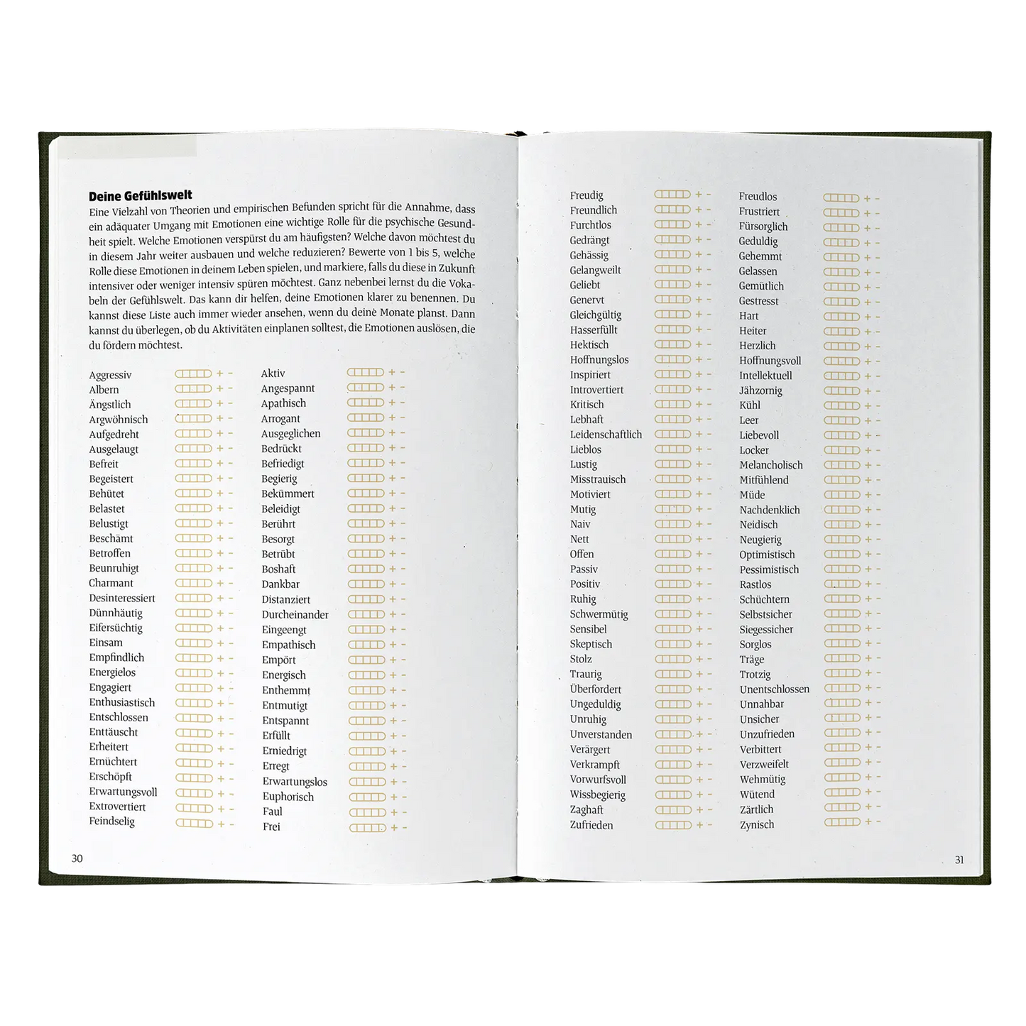 Seite Jahreskalender.