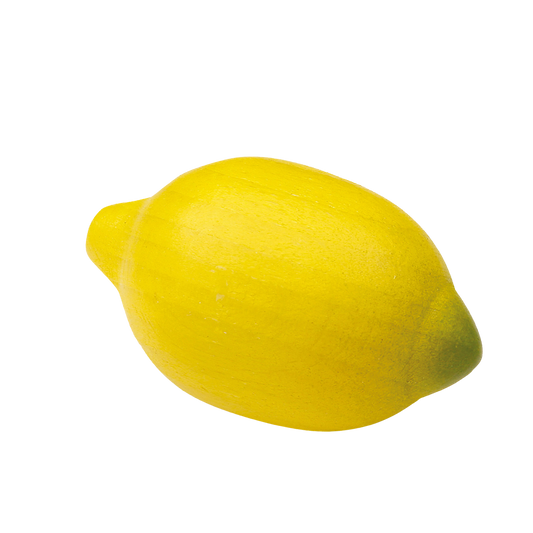 gelbe zitrone aus holz kaufladenzubehoer