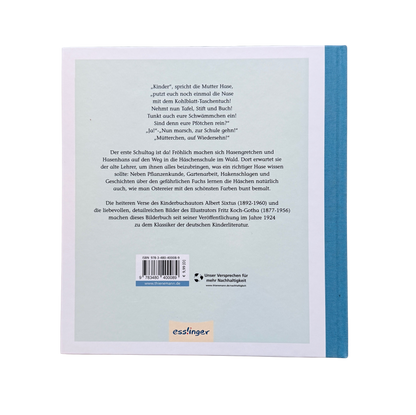 Buchbeschreibung Rückseite von die Häschenschule.