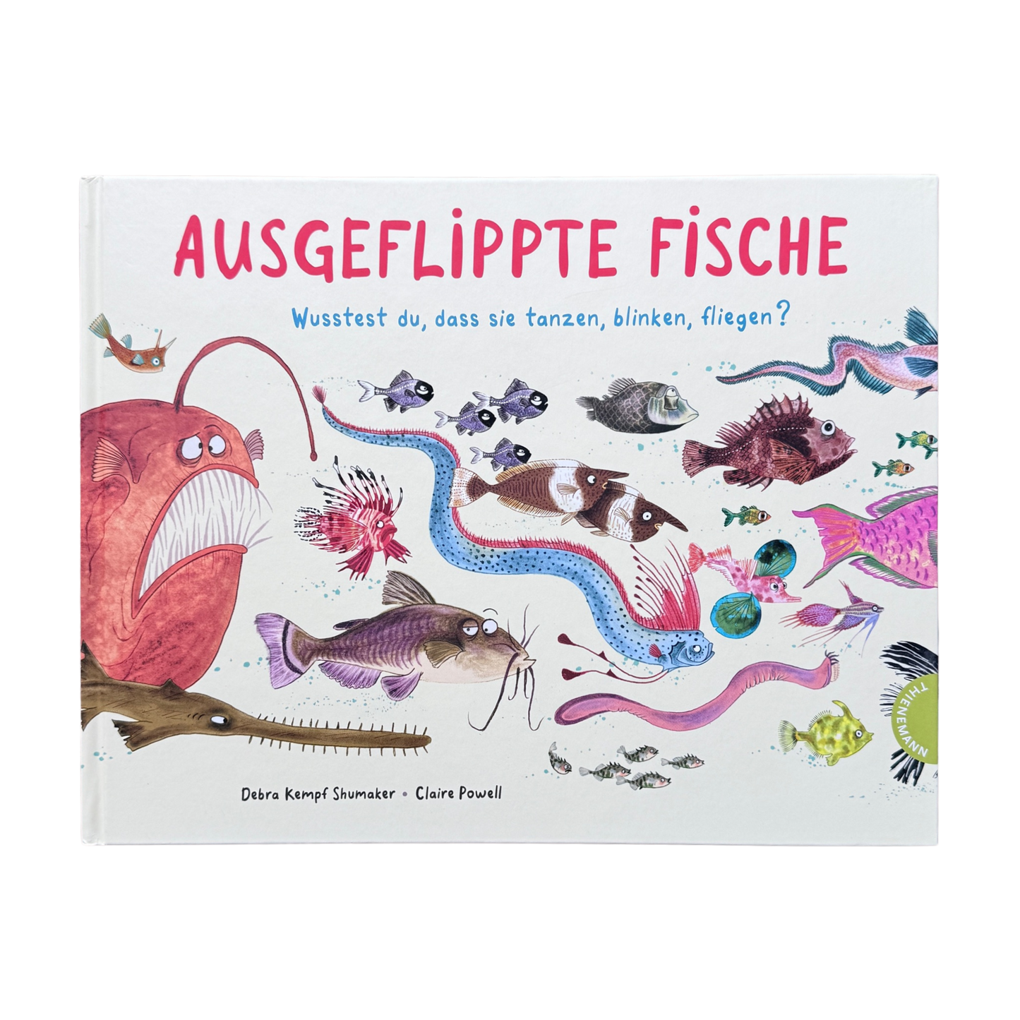 Viele illustrierte bunte Fische.