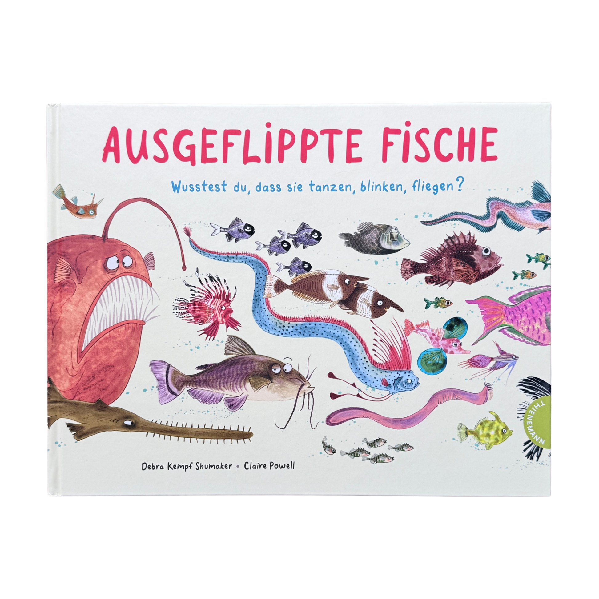Viele illustrierte bunte Fische.