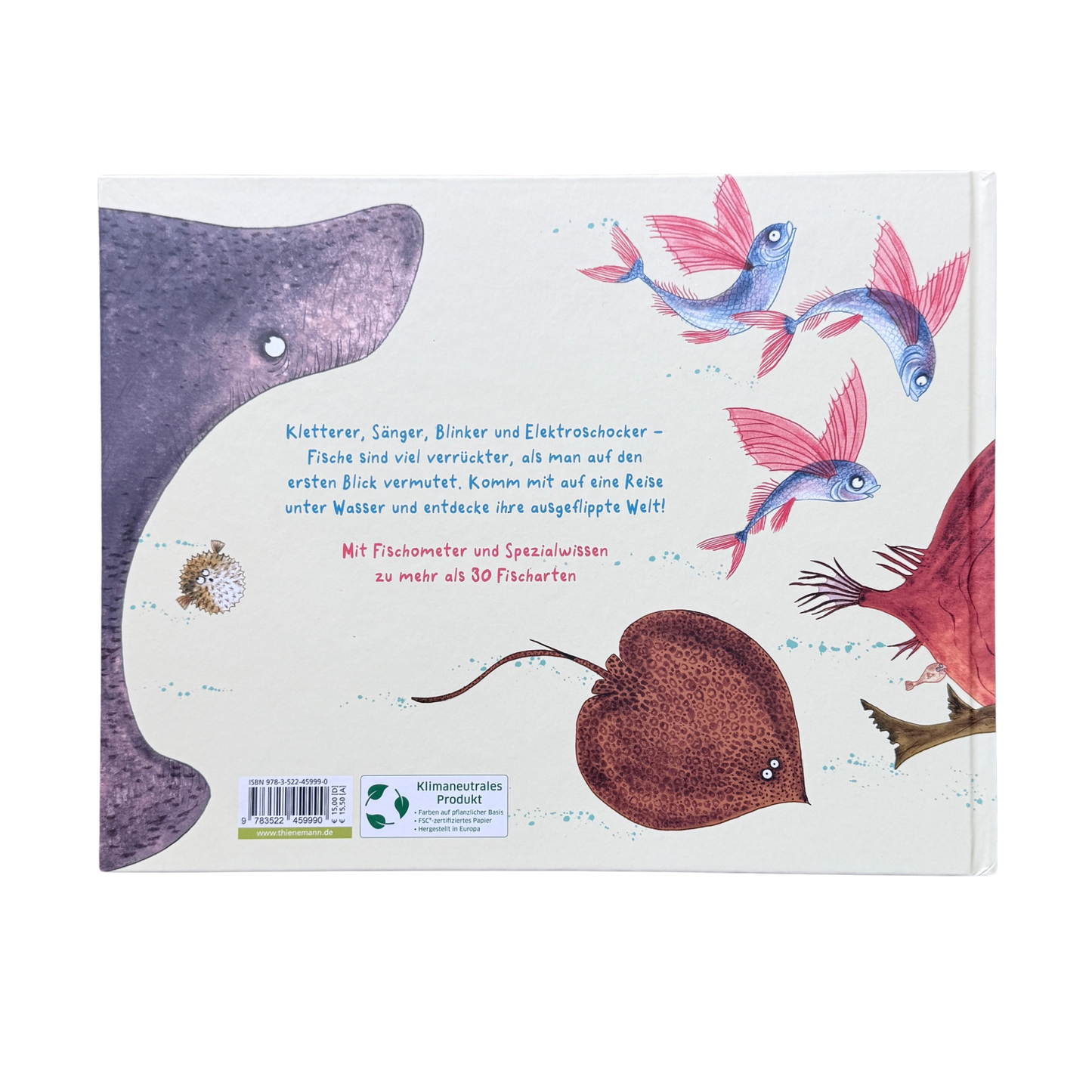 Bunte illustrierte Fische. 