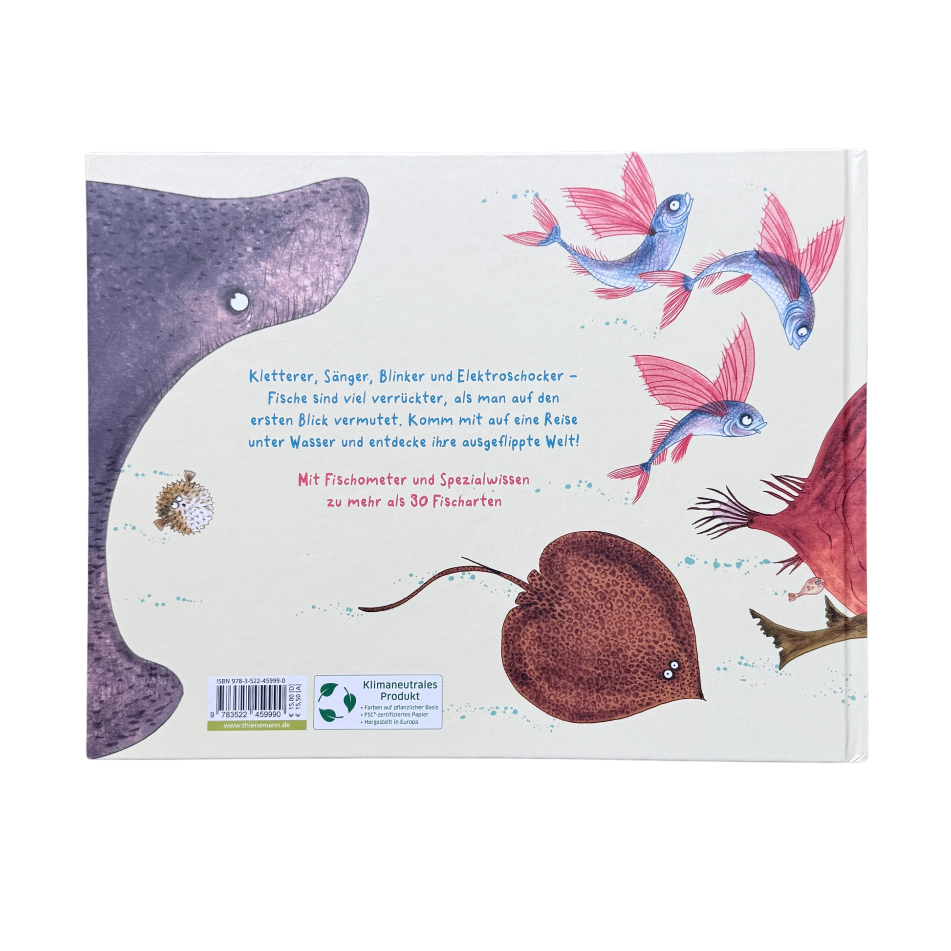 Bunte illustrierte Fische. 