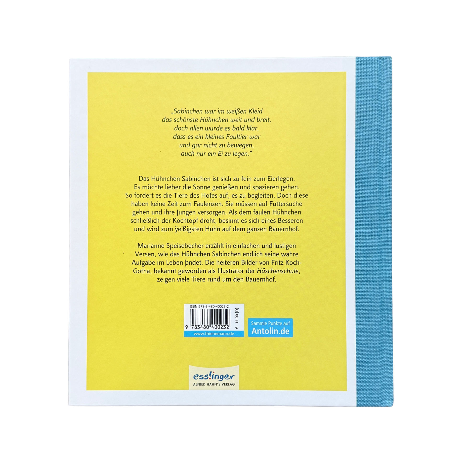 Einleitung in das Buch das Hühnchen Sabinchen.