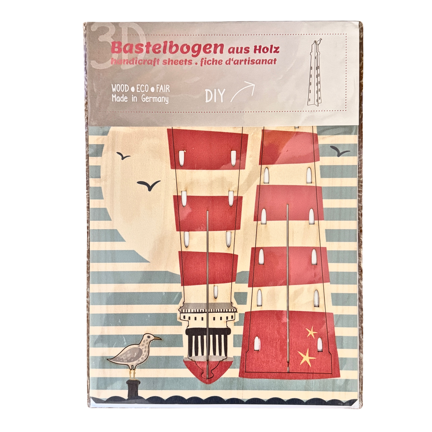 Individuelles Design. Hergestellt in Deutschland. Verpackung 