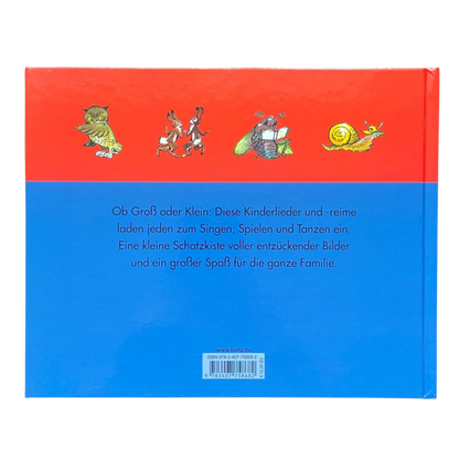 Kinderbuch Hänschen Klein mit verschiedenen Kinderreimen und Liedern. Kurzbeschreibung auf der Rückseite.
