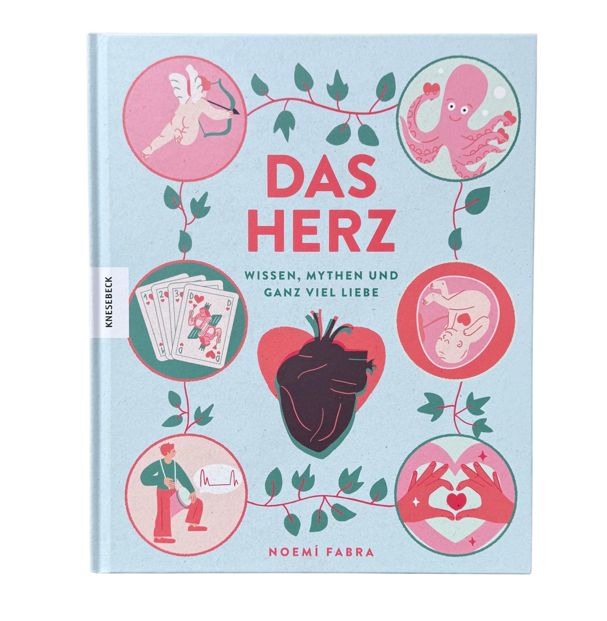 Kinderbuch Wissen das Herz. Verschiedene Herzillustrationen zum Thema Herz. 