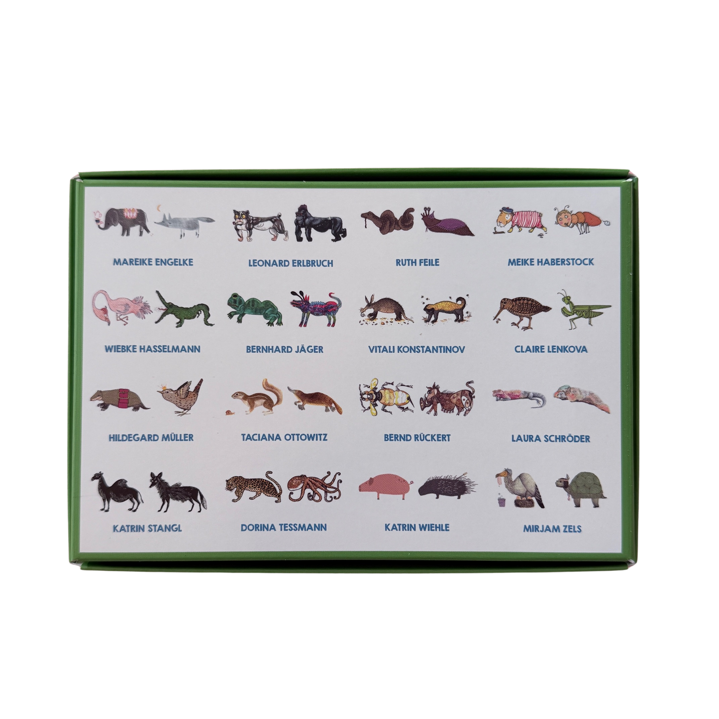 Legespiel klapkrodachs mit verschiedenen Legekarten für lustige Tierkombinationen. Ab 4 Jahren.