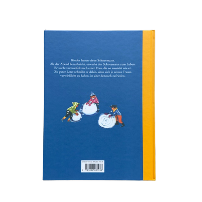 Kinderbuch Cover Kinder rollen Schneekugeln.