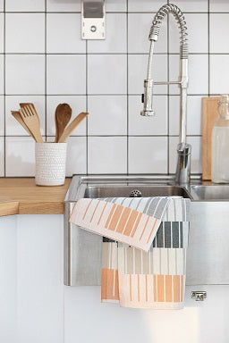 Geschirrtuch Sointu zimt grau beige