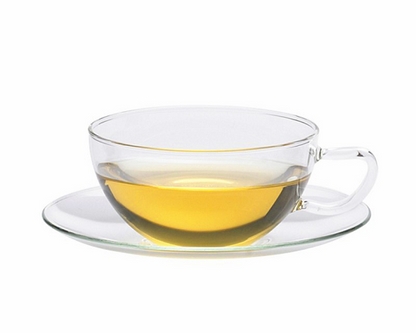 nordic-soul rostock nuetzliches glas tasse teetasse mit henkel und untertasse von trendglas jena