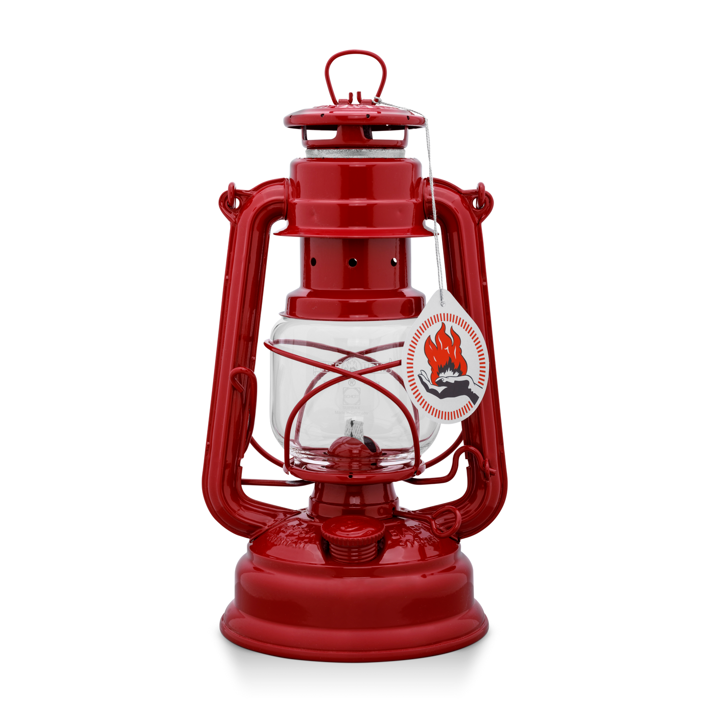petroleumlaterne feuerhand in rot