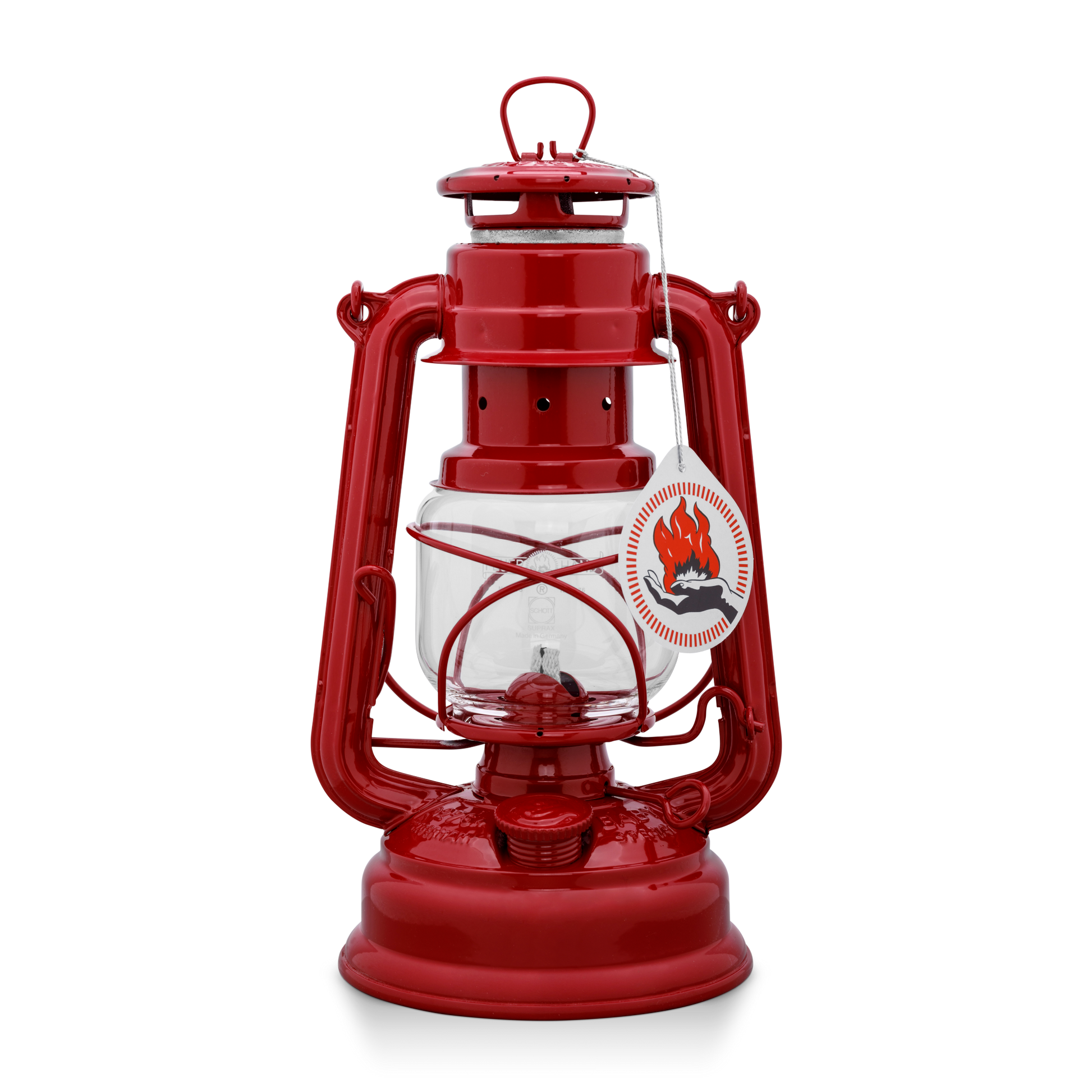 petroleumlaterne feuerhand in rot