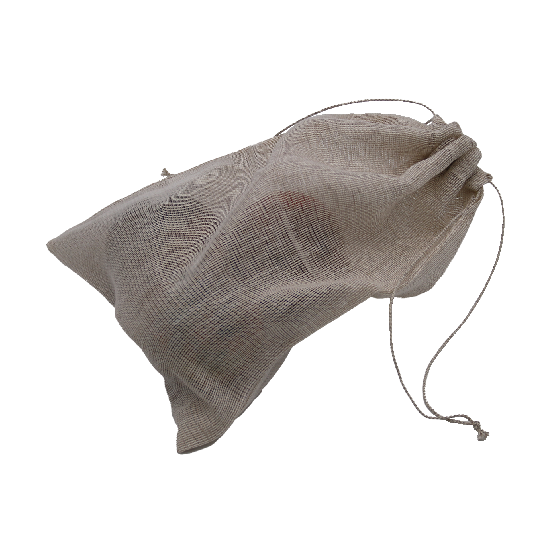 Gemuesesack aus hellem leinen
