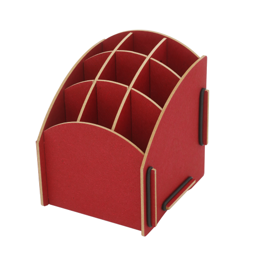 nordic-soul rostock nuetzliches rote stiftebox aus holz für den schreibtisch zur aufbewahrung von stiften von werkhaus