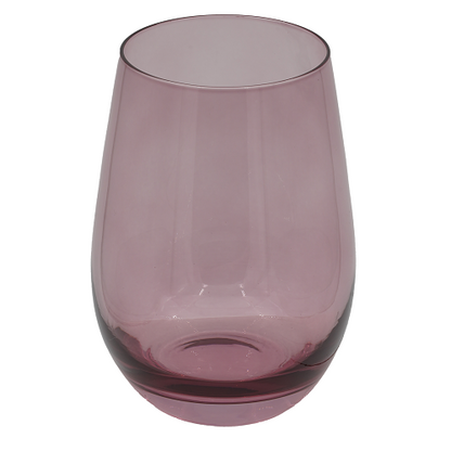 nordic-soul rostock nuetzliches rosa trinkglas aus rauchglas mundgeblasen von stoelzle