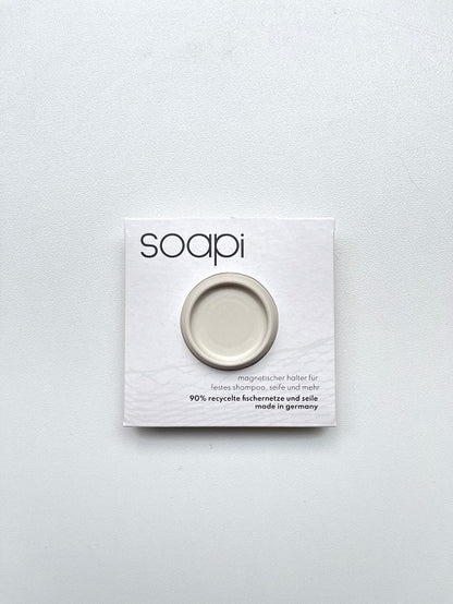 Soapi magnetic soap holder, choice of colours, made from recycled fishing nets, magnet, ⌀ 12 cm