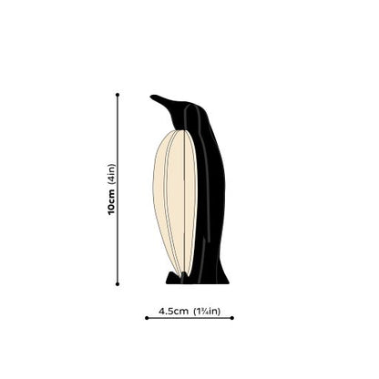 nordic-soul rostock schoenes schwarz weißer pinguin aufsteller tierfigur zusammenbaubar aus holz als geschenk oder dekoration von lovi