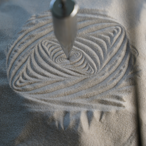nordic-soul rostock schoenes sandpendel aus edelstahl und quarzsand zum dekorieren verschenken meditieren beruhigen spielen von naef ag schweiz
