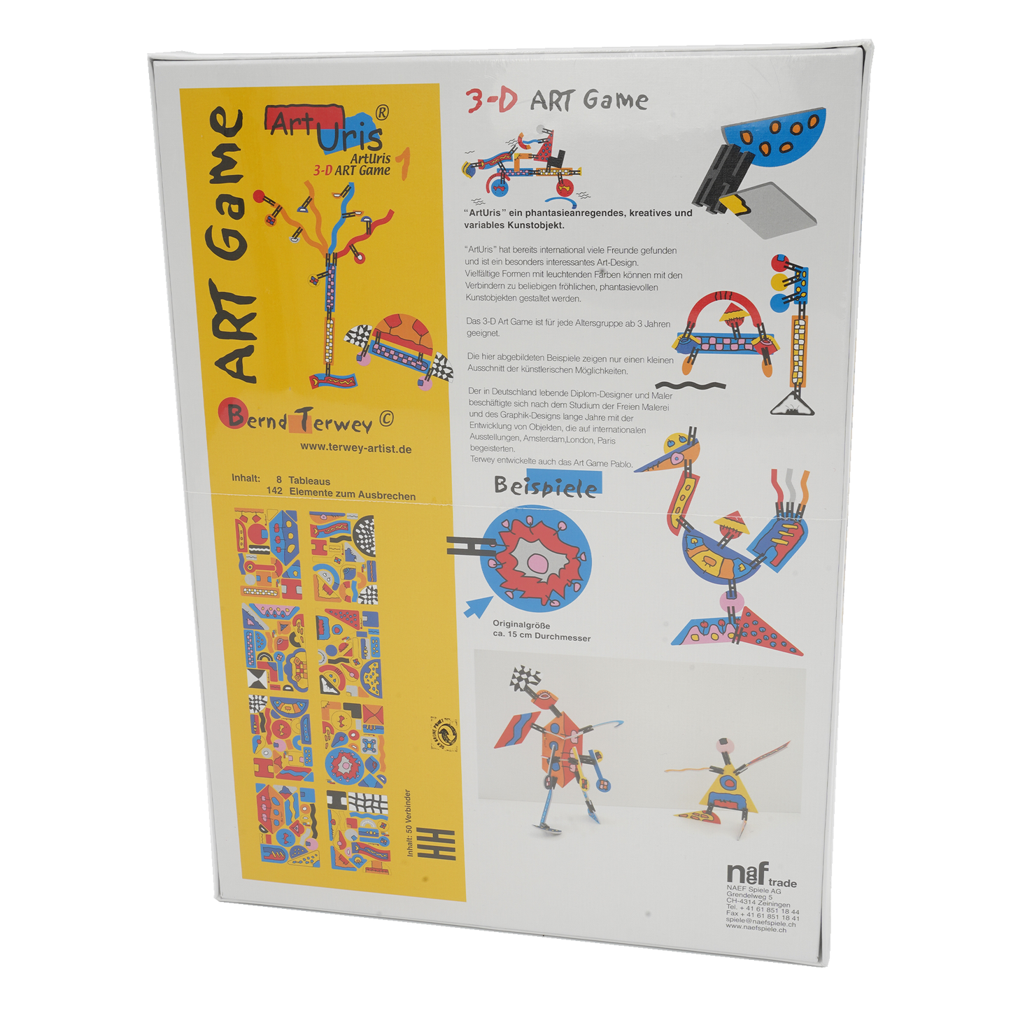 Pegging game Art Uris multicolored, hard cardboard, 37x27x6 cm