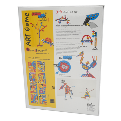 Pegging game Art Uris multicolored, hard cardboard, 37x27x6 cm